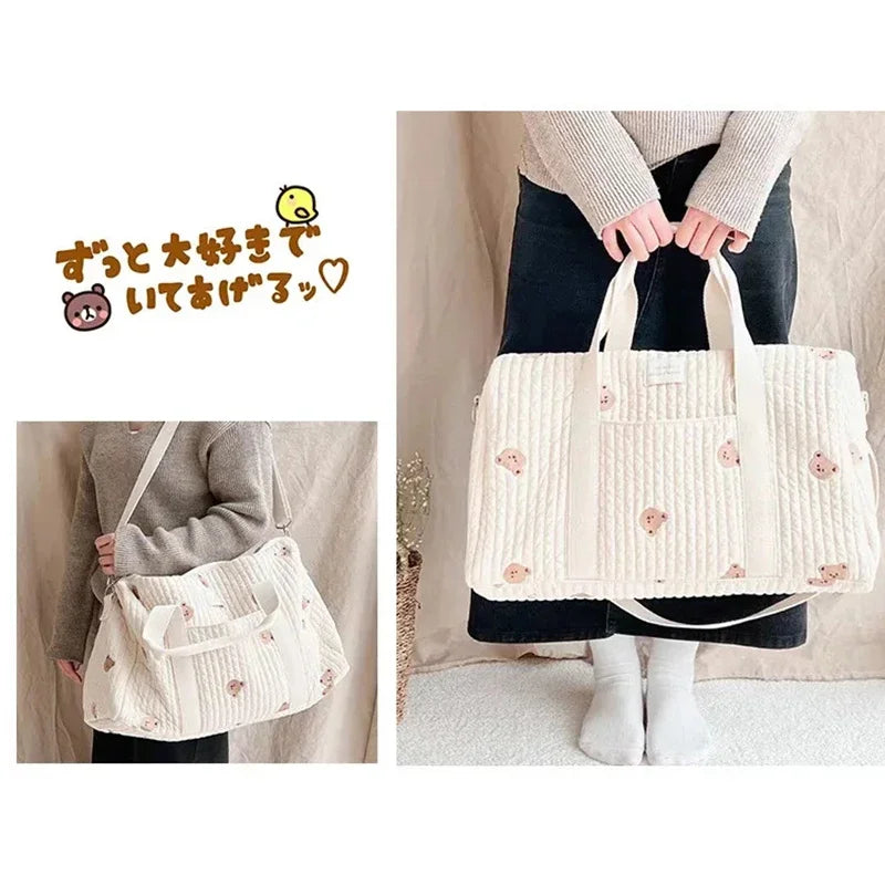 Large Mommy Bag Maternity Baby Diaper Storage Bag Large Capacity Baby Items Organizer Women Travel Bag Multi-functional Handbag