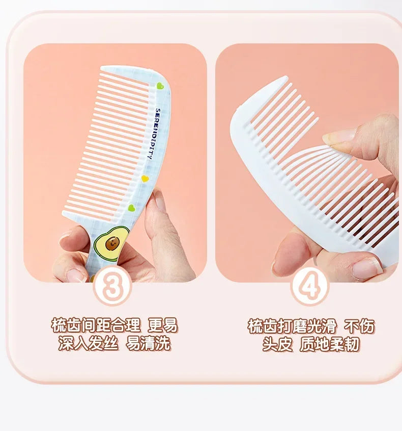 Baby Portable Untangling Hair Brush Health Care Tools Combs Kids Cute Rabbit Bear Children Hairbrush Comb for Girls Accessories