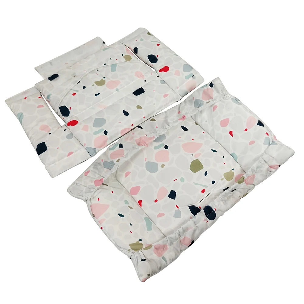 Baby Seat Cushion For Highchair Stokke Tripp Trapp Growth Stool Dinner Chair With Backrest Cloth Cover Replacement Accessories