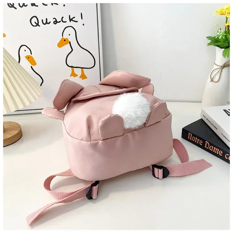 Fashion Children School Bags Bunny Portable Backpacks Kids Travel Rucksacks Cute Boys and Girls School Book Backpack Chest Bag