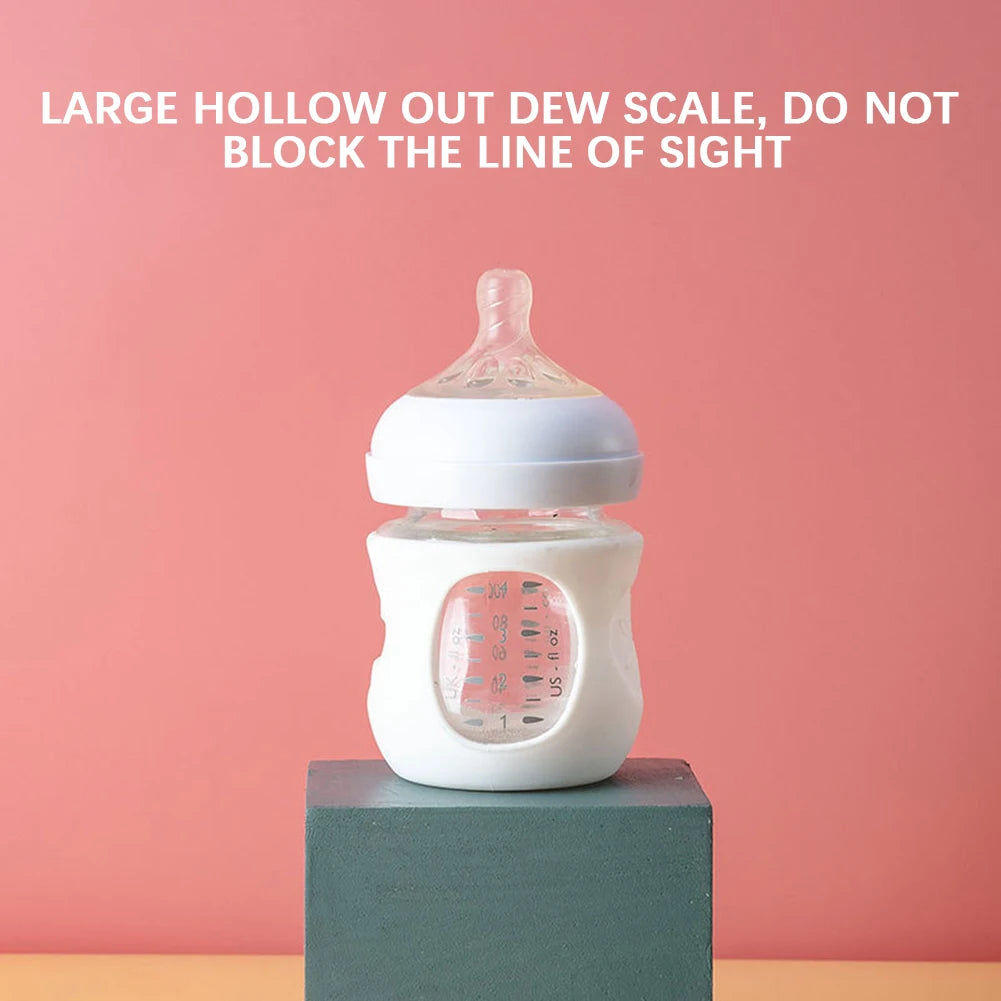 Baby Feeding Bottle Protective Cover Silicone Anti Breakage Baby Bottle Holder Thermal Insulation Safe Milk Bottle Sleeve Covers
