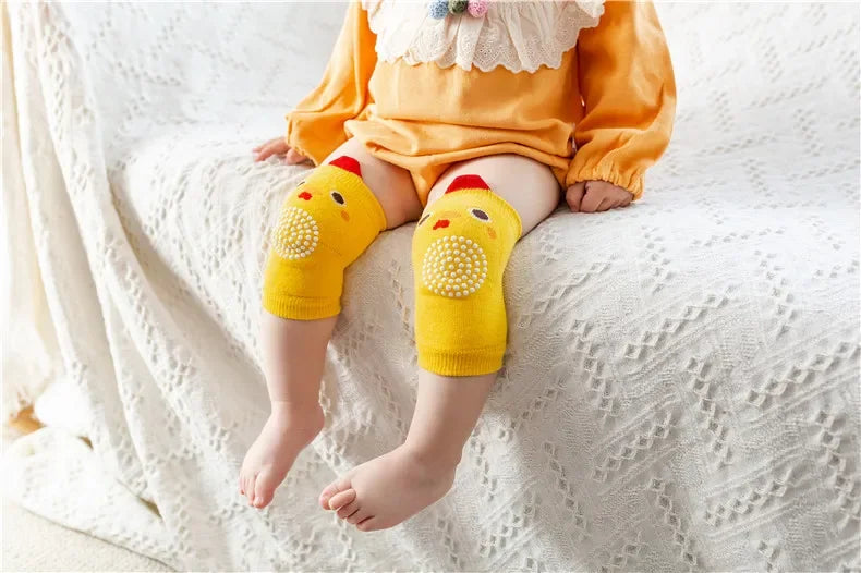 0-3 Years Cotton Baby Knee Pad Girls Boys Anti-slip Knee Pads Newborn Protector Crawling Elbow Cushion Kid Leging Kneecaps
