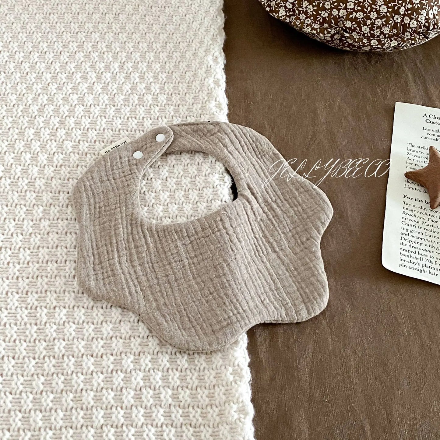 Boys and Girls Pure Cotton Candy Muslim Comfortable Saliva bib Baby Solid Lace Saliva Towel Saliva Towel Baby Supplies