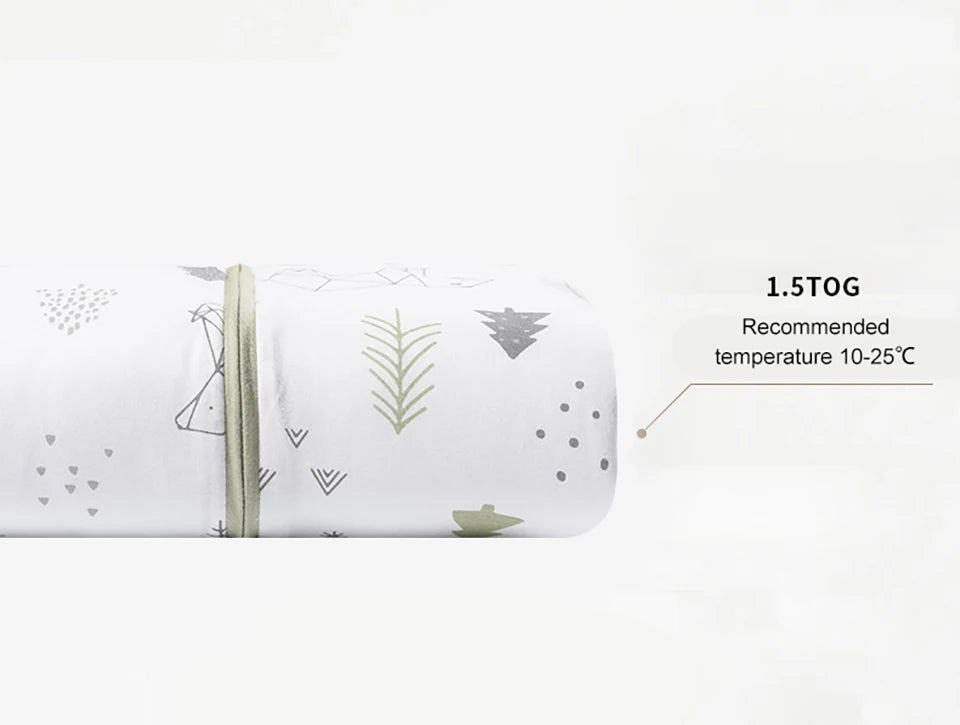 Baby Sleepsack 3-24Months Autumn Baby Sleeping Bag Blanket 1.5Tog Doudou Soft Feeling Starfish Shell Print Vest Style