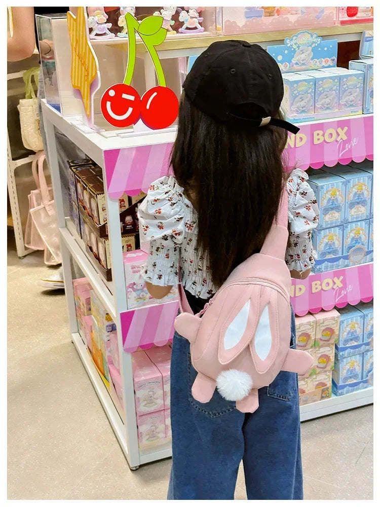 Fashion Children School Bags Bunny Portable Backpacks Kids Travel Rucksacks Cute Boys and Girls School Book Backpack Chest Bag