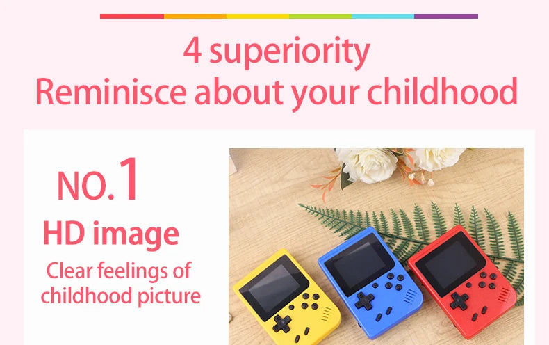2.4 Inch LCD Screen Retro Video Game Console Built-in 400 In Handheld Portable Game Console Christmas Gift Christmas