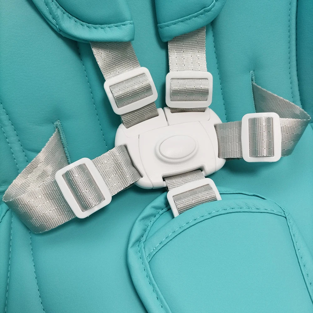 Seat Cushion For Peg perego Siesta Prima Pappa Zero3 High Chair PU Leather With Safety Belt Shoulder Crotch PAD DIY Replace Part