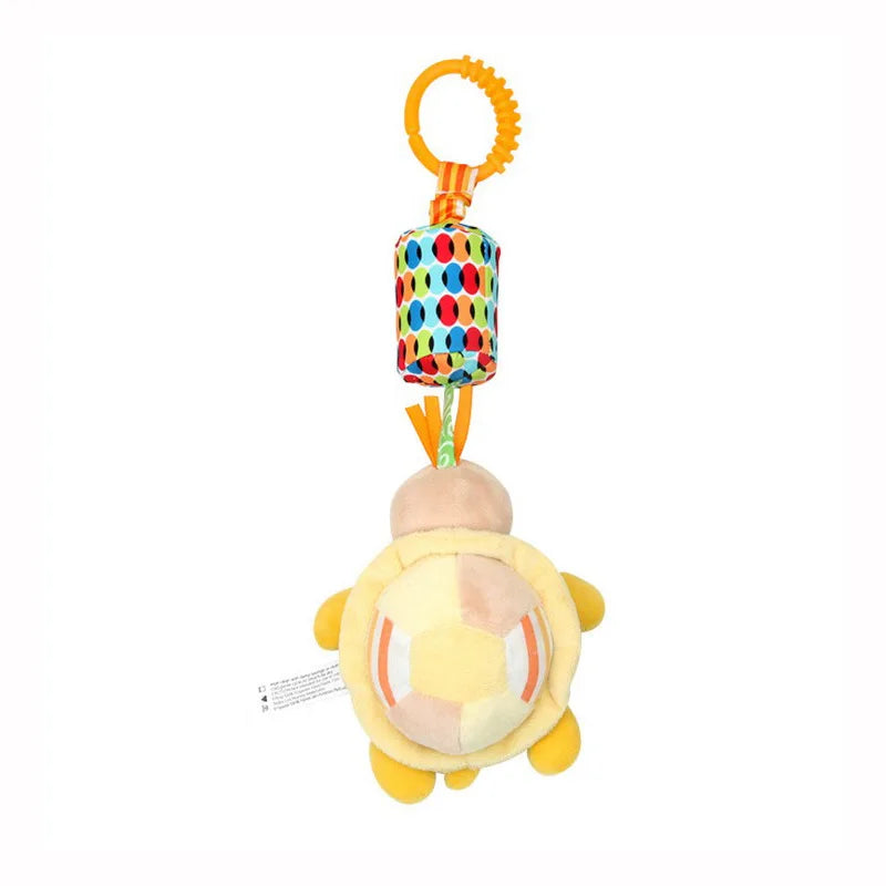 Baby Hanging Rattles Soft Sensory Learning Toy Plush Animals Stroller Infant Car Bed Crib Travel Activity for Babies Toddlers