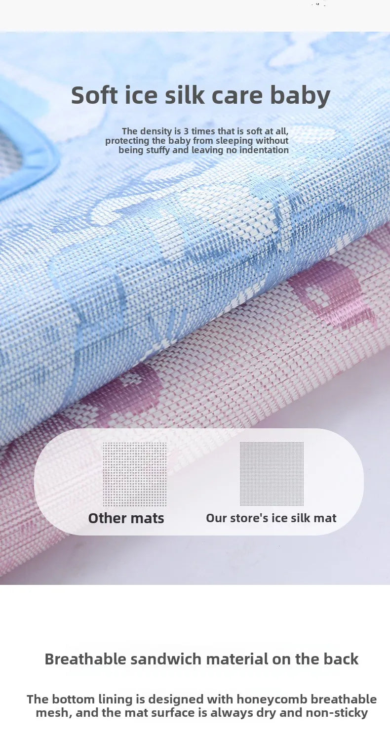 Universal Baby Stroller Seat Pad Summer Washable Cooling Mat Cushion for Stroller Car Seat High Chair Pushchair Sleeping Cushion