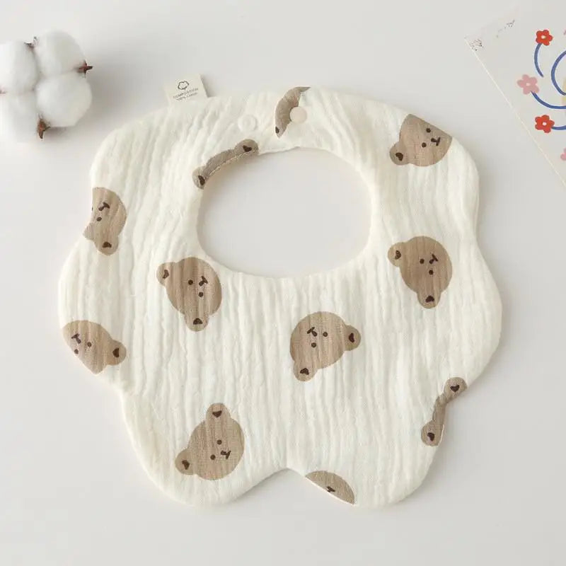 Newborn Bibs Burp Cloths For Baby Girls Boys Infants Cotton Saliva Towel Toddler Feeding Drool Bib Thickened Burp Cloths New