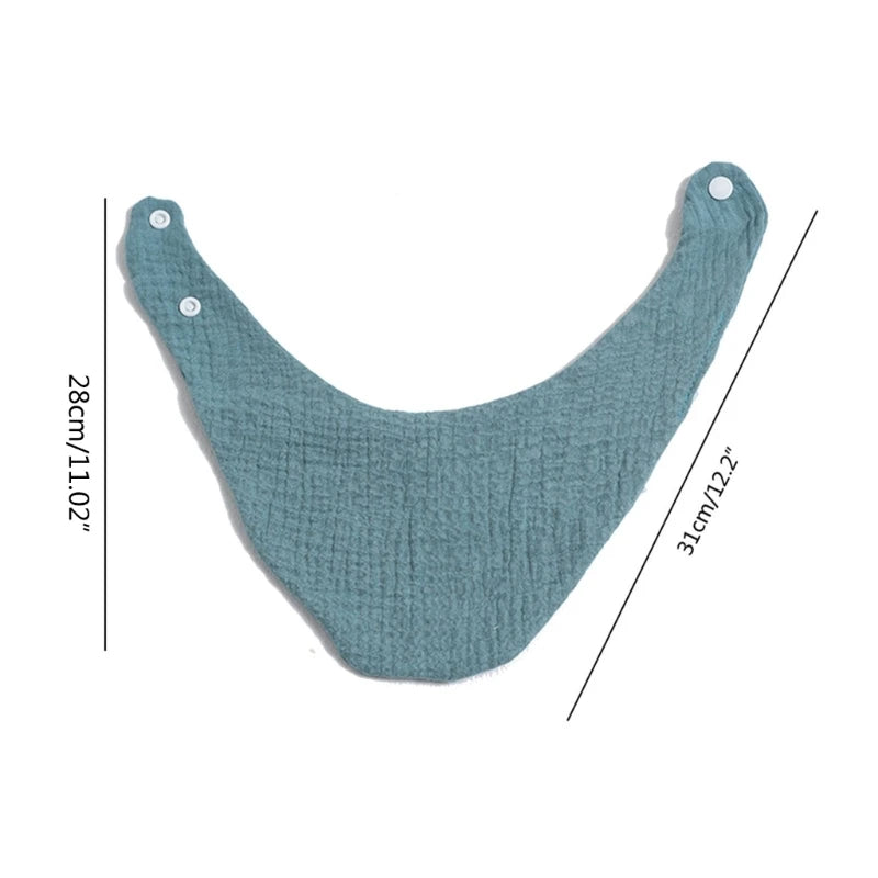 Baby Infant Cotton Bib Solid Color Scarf Feeding Saliva Towel Bandana Burp Cloth Boy Girl Babies Accessories Newborn