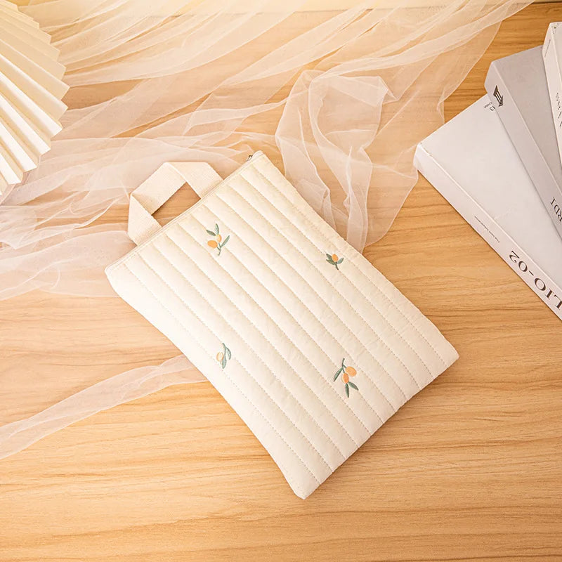 Cotton Mommy Bag Baby Diaper Bag Nappy Caddy Pouch Portable Stroller Storage Bag Cute Bear Embroidery Purse Baby Organizer