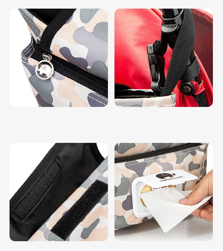 Baby Stroller Organizer Bag Waterproof Nappy Diaper Bag Travel Carriage Pram Cart Basket Hook Stroller Accessories Mummy Bag
