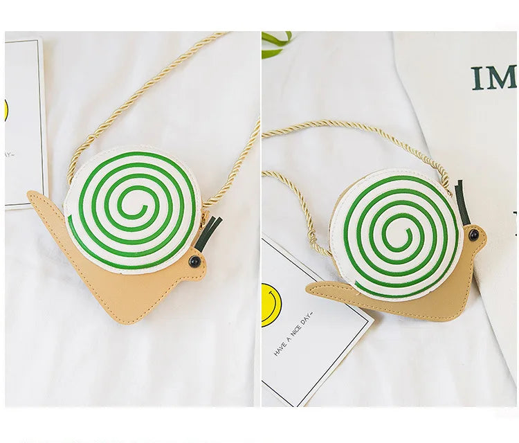 Cartoon Cute Kids Mini Bags for Toddler Bee / Ladybug / Snail Crossbody Bag Adorable Baby Children's Small Handbags Gift