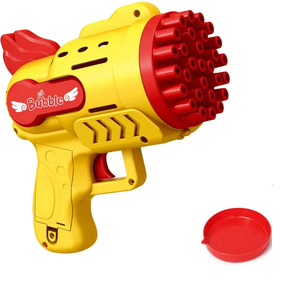 Bubble Gun Kids Toys Electric Automatic Soap Rocket Bubbles Machine Outdoor Wedding Party Toy LED Light Children Birthday Gifts