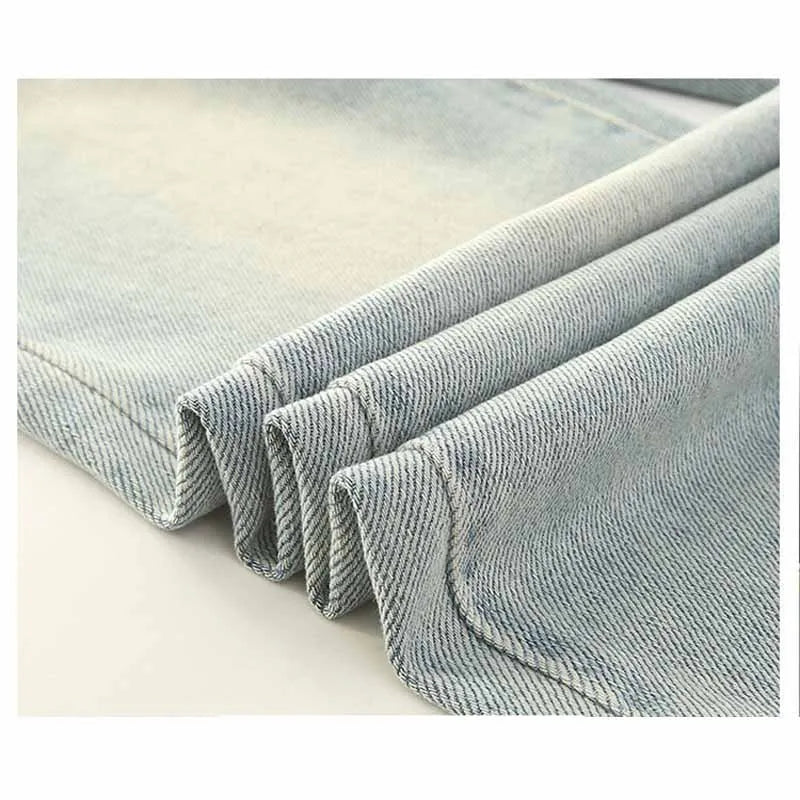New Girls Letter Jeans Spring Autumn Kids Loose Fashion Casual Trousers Children Temperament Elastic Straight Pants 2-12 Years