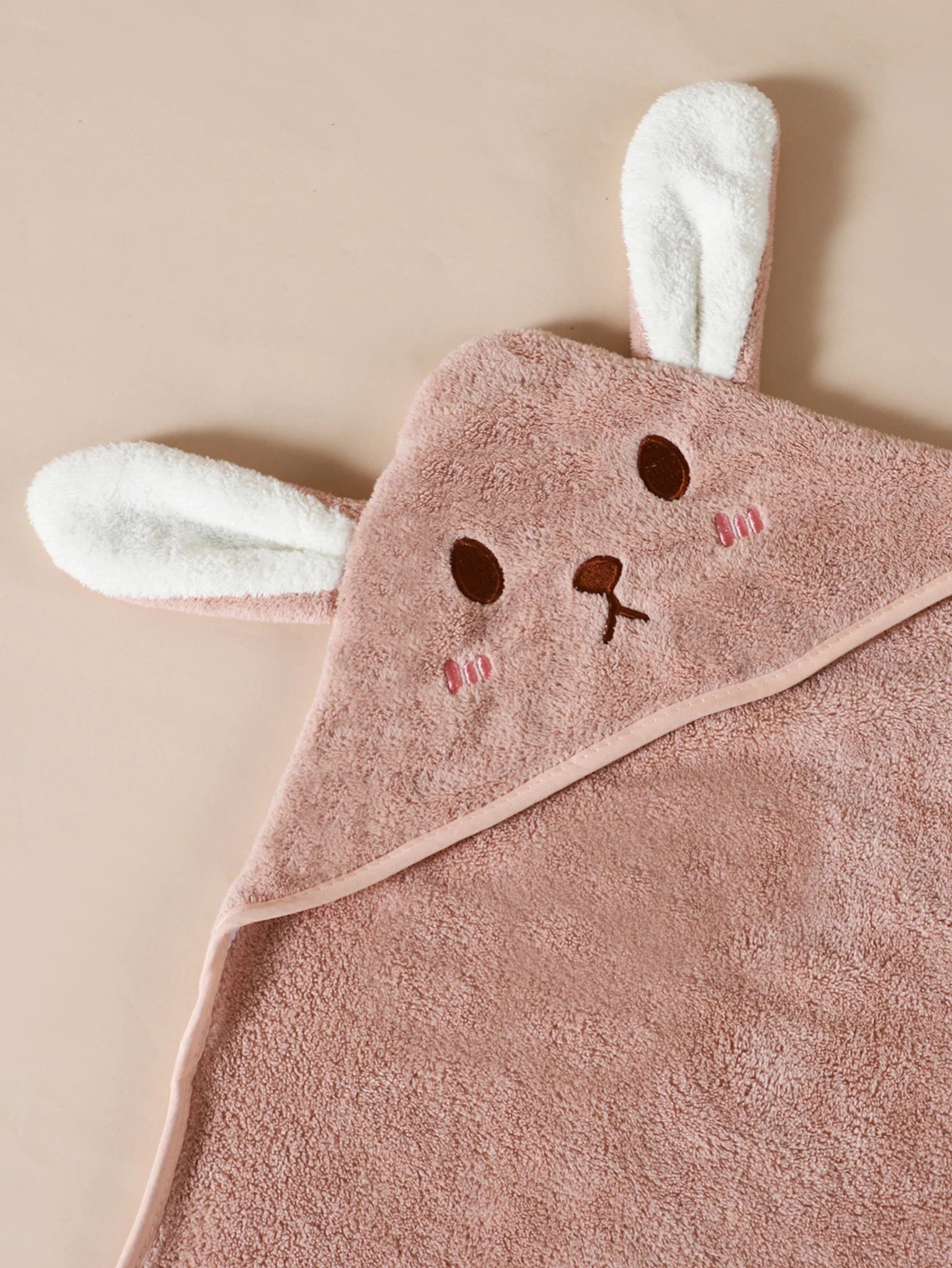 1 pack 31.5in*31.5in of baby bath towel canvas plain baby blanket, bathroom supplies, polyester fiber robe with strong water suf