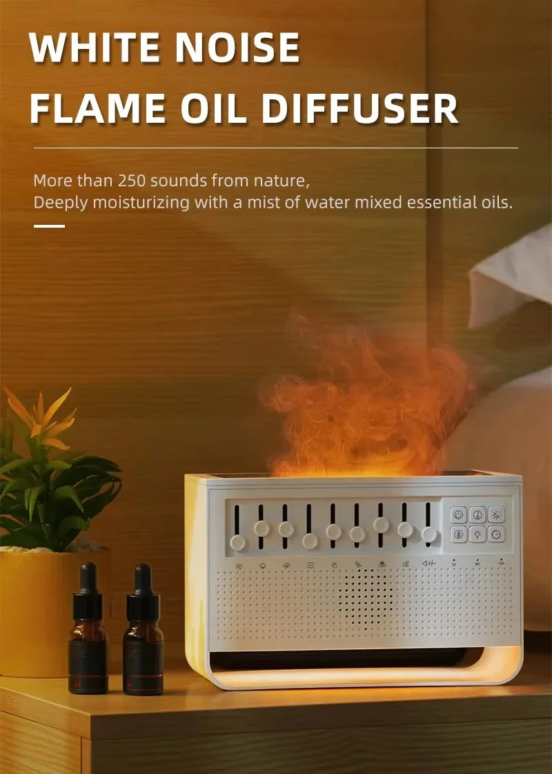 C221 Portable White Noise Built-in Bluetooth Speaker Humidifier Sleep Aid Device All-in-one Machine with 8 Group Nature Sounds