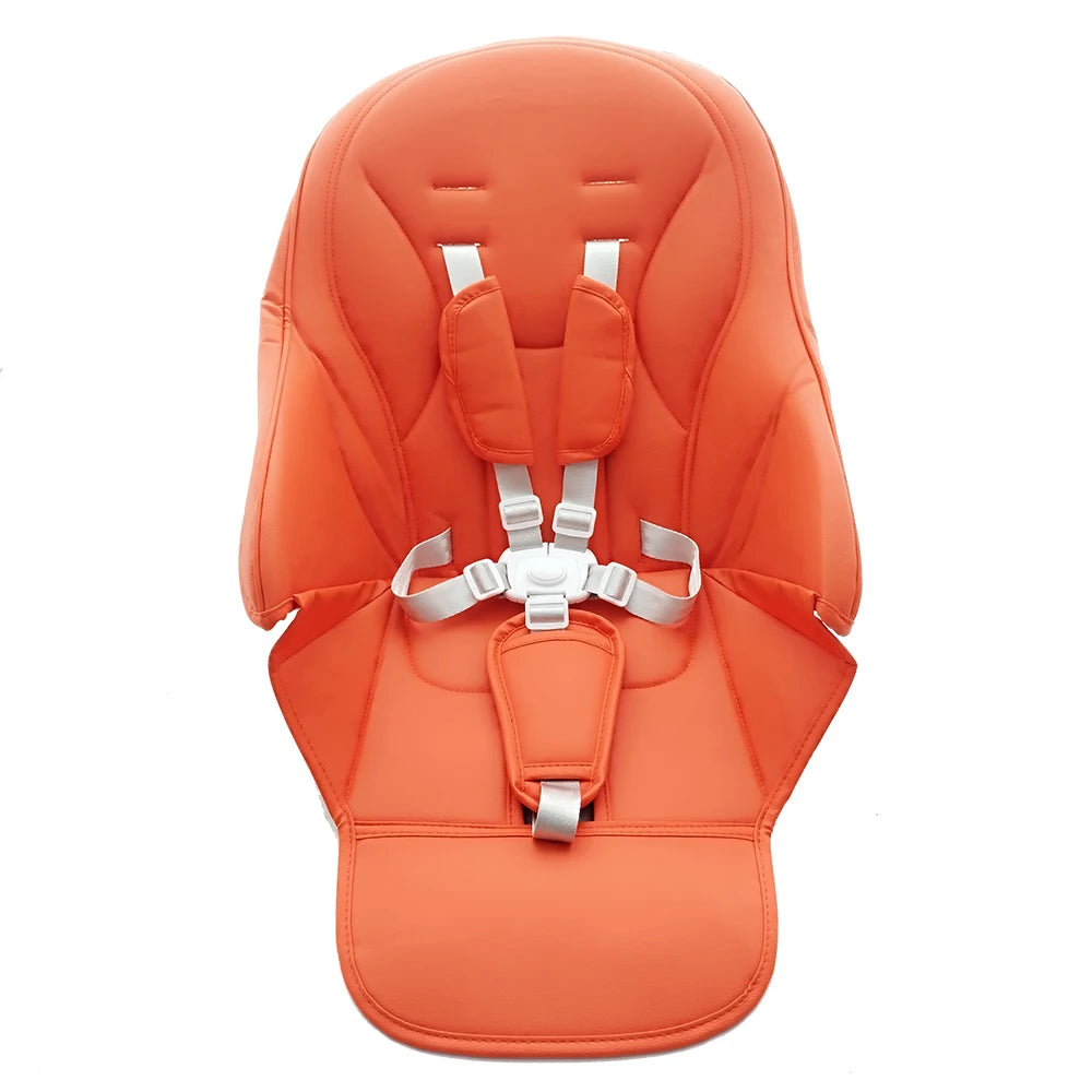 Seat Cushion For Peg perego Siesta Prima Pappa Zero3 High Chair PU Leather With Safety Belt Shoulder Crotch PAD DIY Replace Part