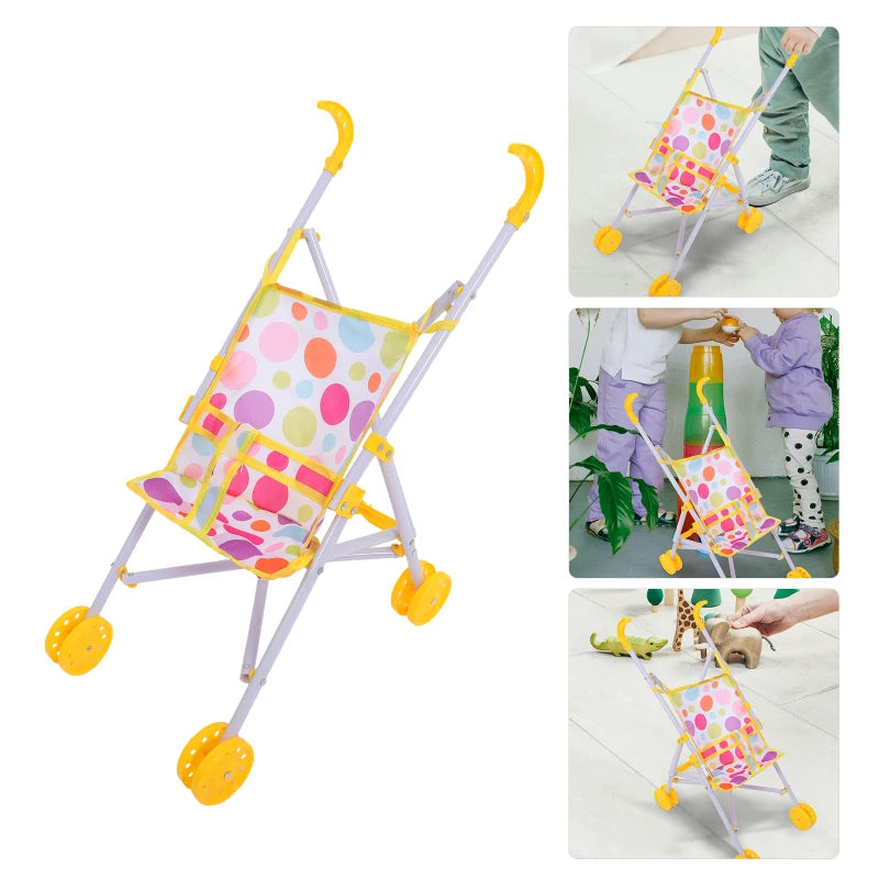 Accessories Trolley Toy Travel Baby Pretend Abs Foldable with Stroller