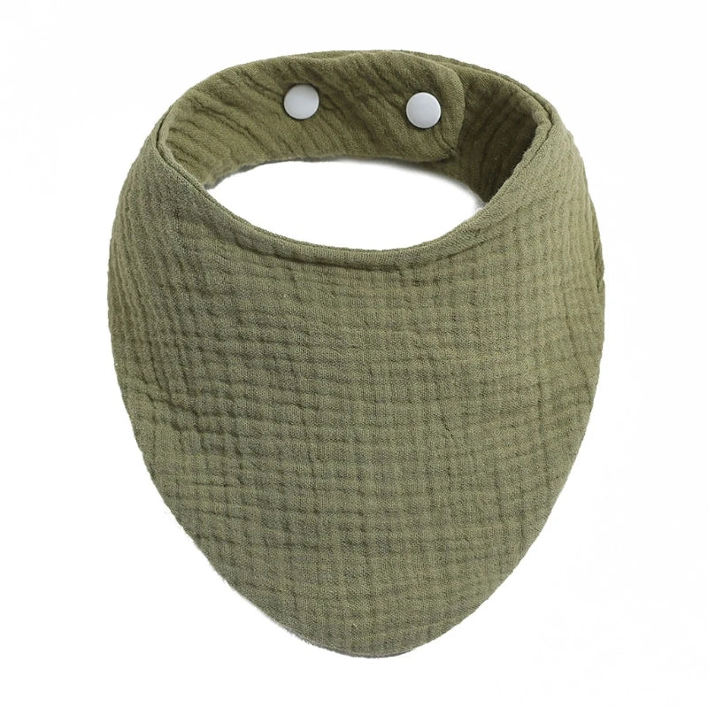 Baby Infant Cotton Bib Solid Color Scarf Feeding Saliva Towel Bandana Burp Cloth Boy Girl Babies Accessories Newborn