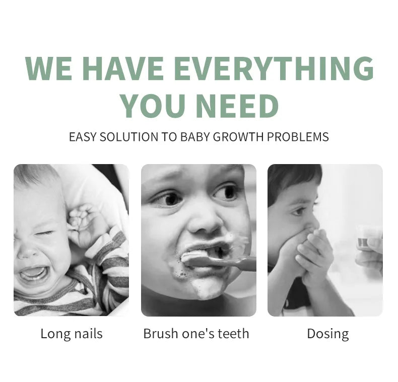 Baby Grooming Kit, Infant Safety Care Set with Hair Brush Comb Nail Clipper Nasal Aspirator,Baby Essentials Kit for Newborn