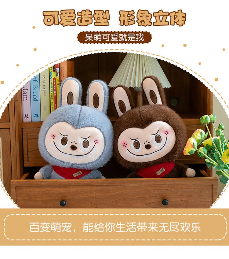 Rabbit Labubu Plush Toy Cartoon Cute Doll Cloth Doll Childrens Accompany Sleeping Soft Plush Pillow Doll Birthday Gift Kids Toys