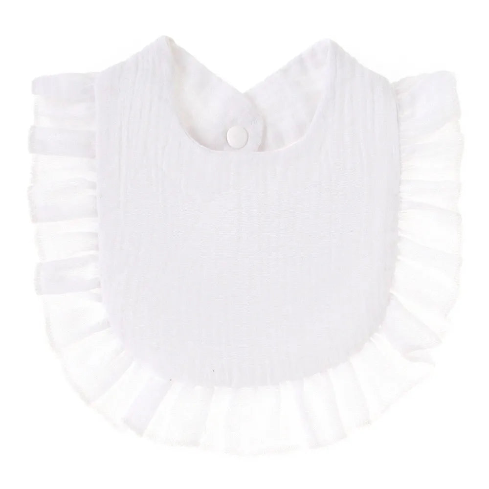Cotton Soft Baby Print Bibs Solid Color Infant Bib Newborn Burp Cloths Bandana Scarf for Kids Boy Girls Feeding Saliva Towel