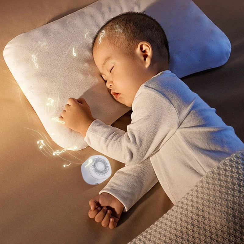 Portable Baby White Noise Machine Rechargeable Mood Soother with 7 Color Light for Nursery and Travel Sleep Aid A2UB