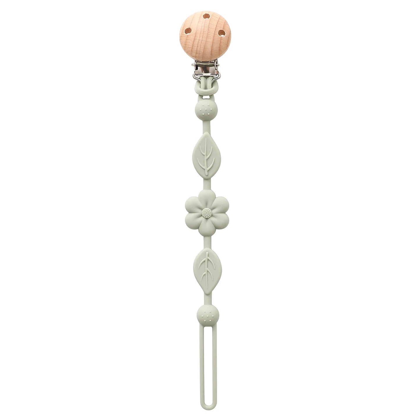 1pcs Baby Silicone Pacifier Chains, Flower Anti Loss Adjustable Pacifier Holder For Newborn, Suitable For Baby Toy Products