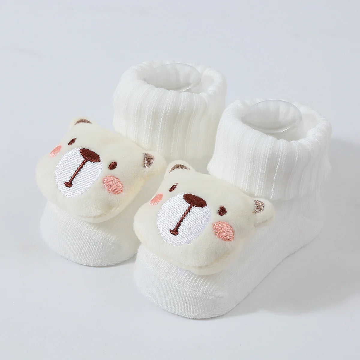 Baby Socks Spring and Autumn Soft Cotton Newborn Baby Socks in The Tube Cartoon 3D Doll Infant Boys Girls Socks 0-6 months