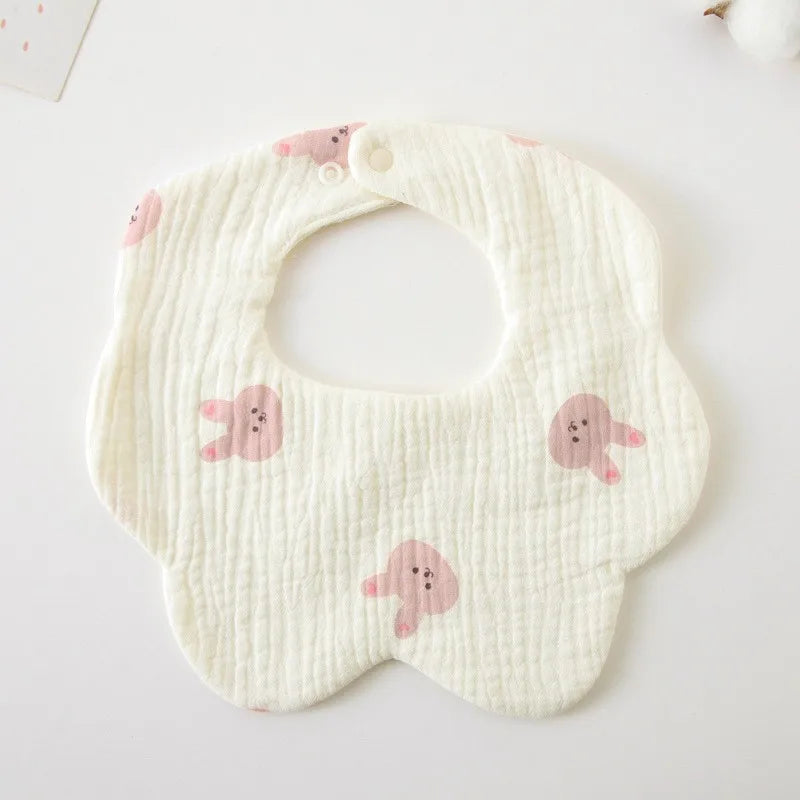 Newborn Bibs Burp Cloths For Baby Girls Boys Infants Cotton Saliva Towel Toddler Feeding Drool Bib Thickened Burp Cloths New