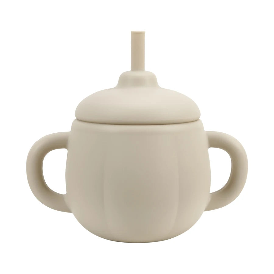 1PCS Baby Silicone Straw Cup BPA Free Portable Storage Snack Container Feeding Cup Kids Learning Drink Cup Water Bottle