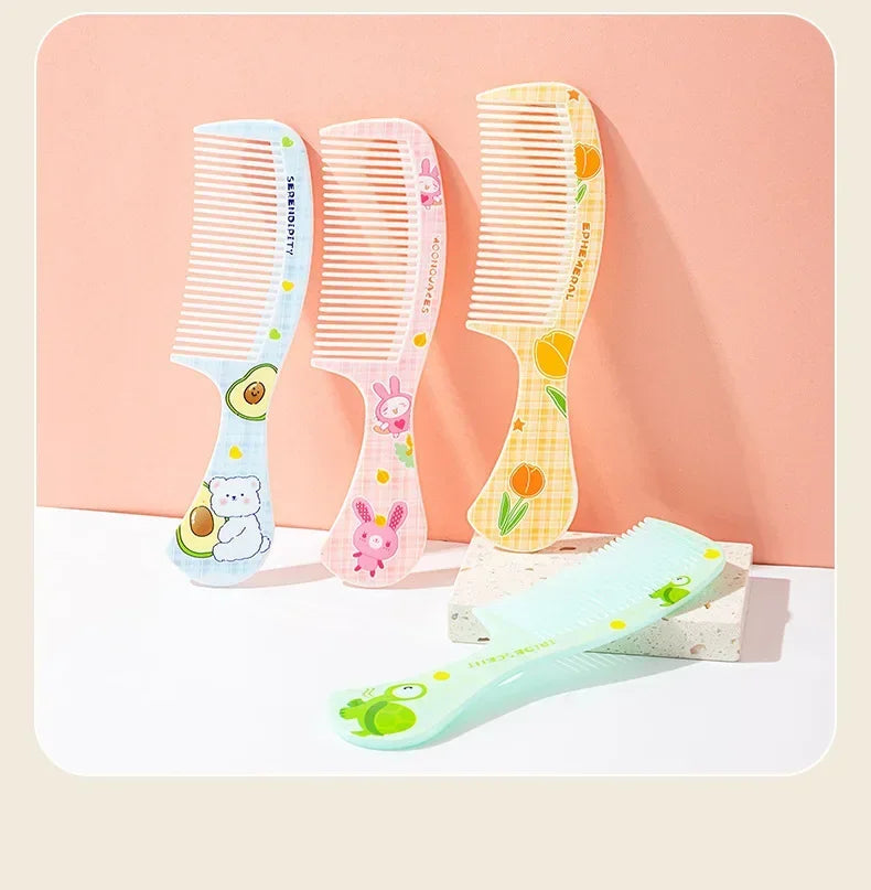 Baby Portable Untangling Hair Brush Health Care Tools Combs Kids Cute Rabbit Bear Children Hairbrush Comb for Girls Accessories