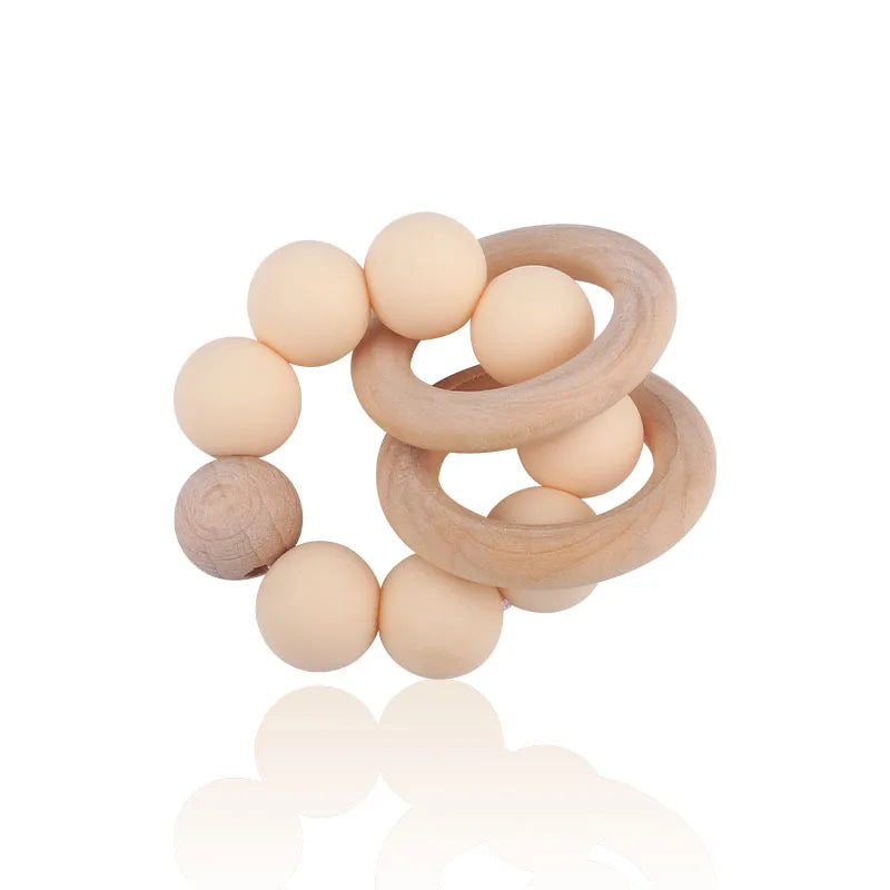 Teethers for Baby Teething Toy Silicone Bead Chew Newborn Bath Bébé Accessories Mordedores De Silicona Para Silicone toys