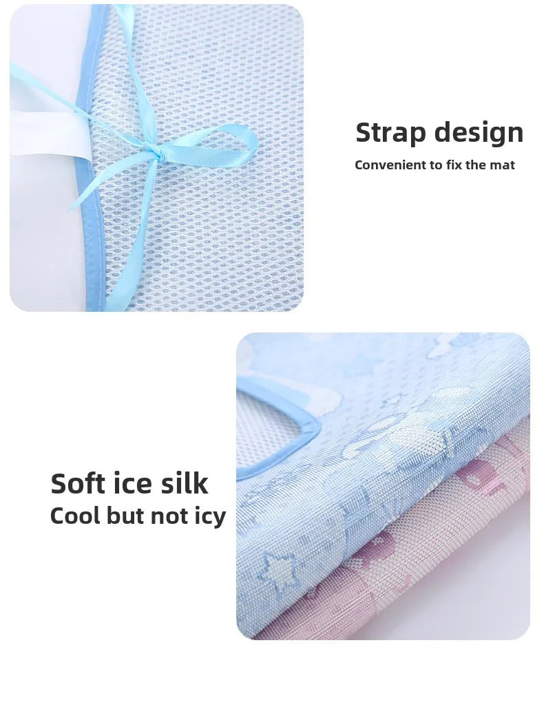 Universal Baby Stroller Seat Pad Summer Washable Cooling Mat Cushion for Stroller Car Seat High Chair Pushchair Sleeping Cushion