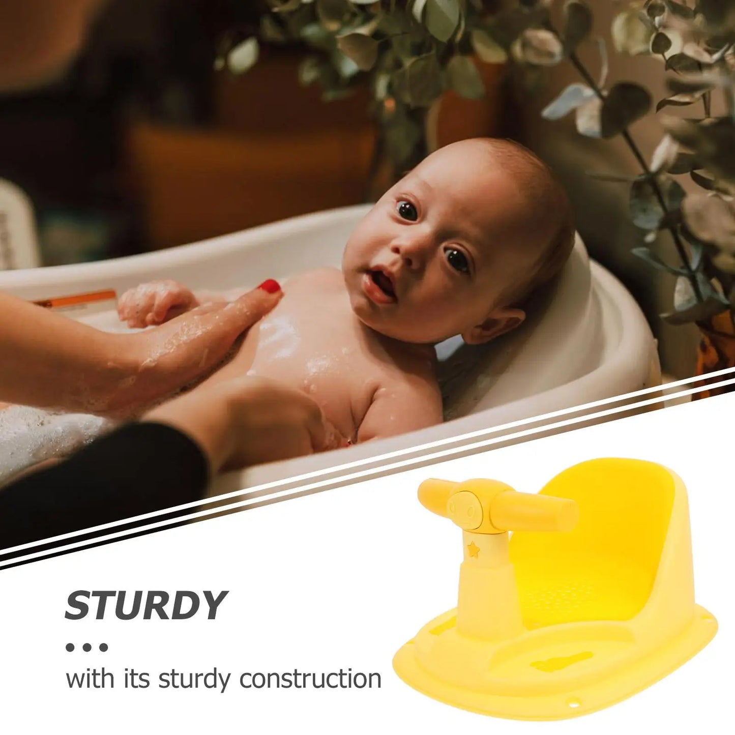 Baby Bath Chair Non slip Infant Seat for Toddlers PP Kids Seats Bathtub Shower Bath Seats Sitting Up Small Bathroom Fun