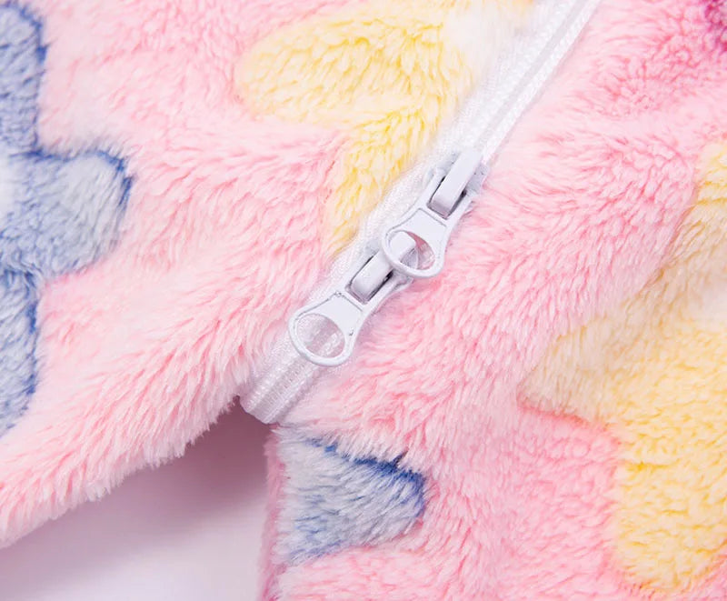 Kids Onesie Boys Girls Long Sleeve Flannel Pajamas Children Winter Cartoon Pyjama Baby Sleepwear 1-4 Years Sleeping Bag