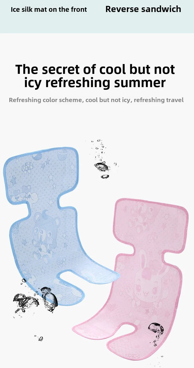 Universal Baby Stroller Seat Pad Summer Washable Cooling Mat Cushion for Stroller Car Seat High Chair Pushchair Sleeping Cushion