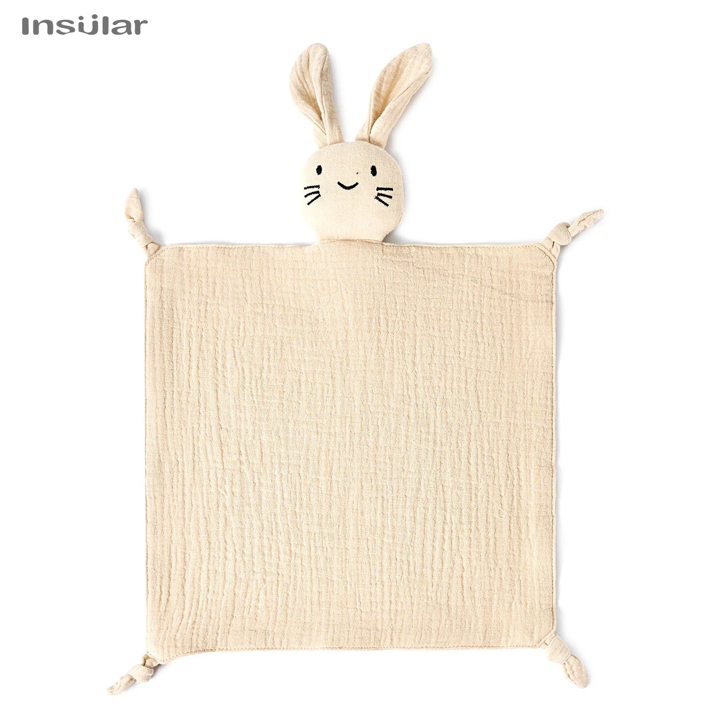 Muslin Baby Comfort Towel Cotton Comforter Blanket Soft Newborn Sleeping Dolls Kid Sleep Toy Soothe Appease Towel Bib