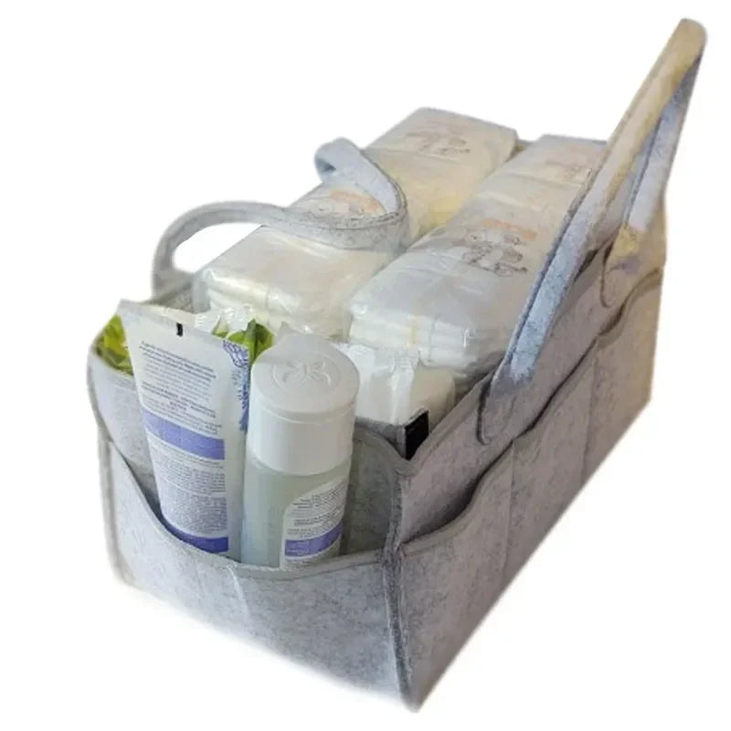 38*23*18cm Baby Diaper Caddy Organizer Portable Holder Bag for Changing Table and Car Nursery Essentials Storage Bins
