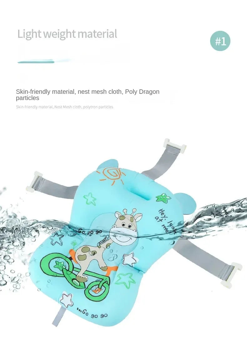 Baby Bathtub Bath Seat Support Mat bath And Shower Air Cushion Bed Non-Slip Bathtub Mat Newborn Bebe Safety Security Bath Seat