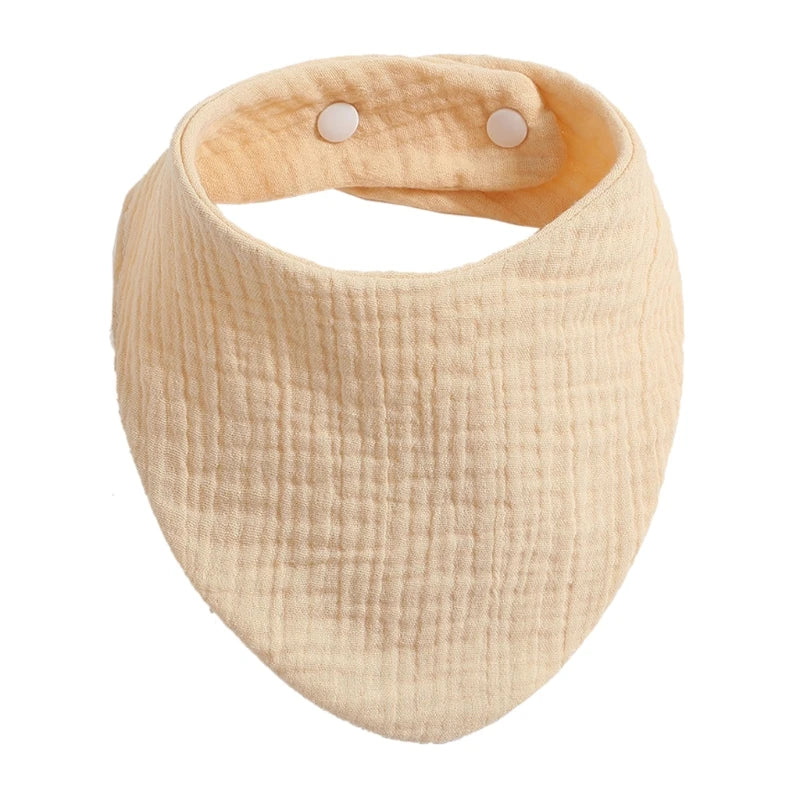 Baby Infant Cotton Bib Solid Color Scarf Feeding Saliva Towel Bandana Burp Cloth Boy Girl Babies Accessories Newborn