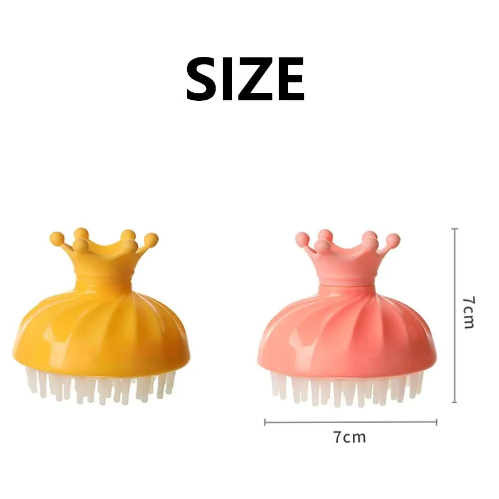 Baby Hair Washing Comb Bathing Spa Kids Shower Brush Comb Scalp Hair Massager Silicone Shampoo Wash Brush Head Body Massage Comb
