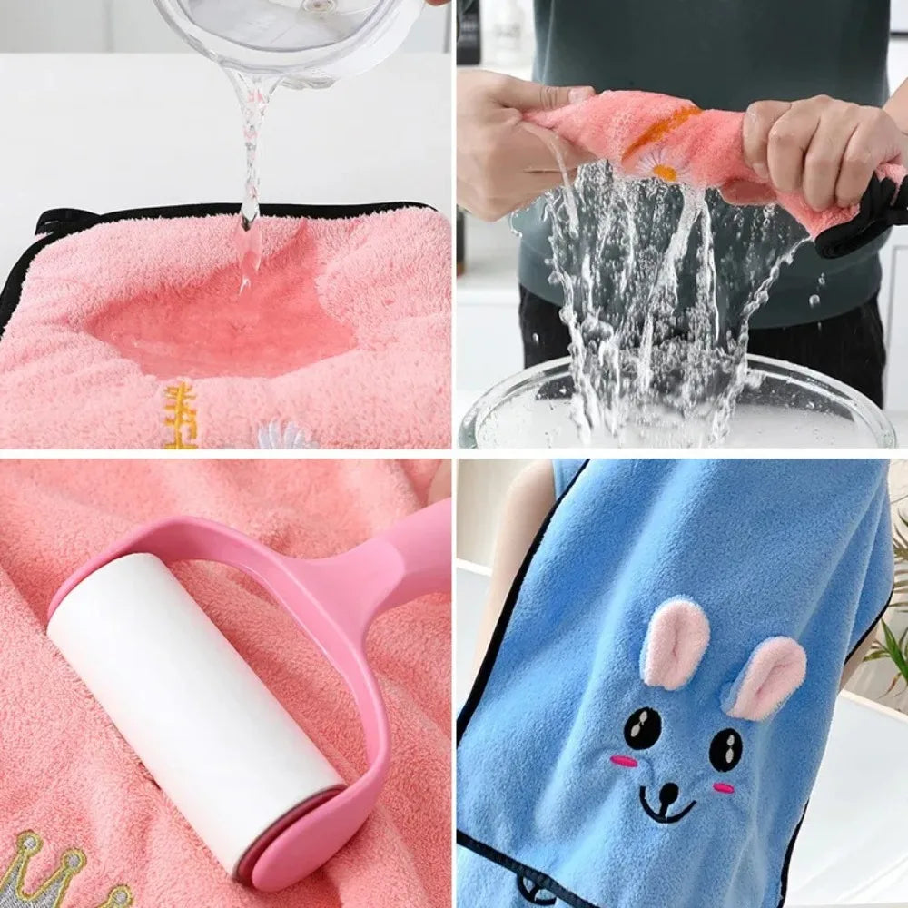 Baby Bath Towel Girl Boy Soft Cartoon Baby Towels Newborn with Hood Coral Fleece Infant Blanket Baby Bathrobe Quilt Washcloth