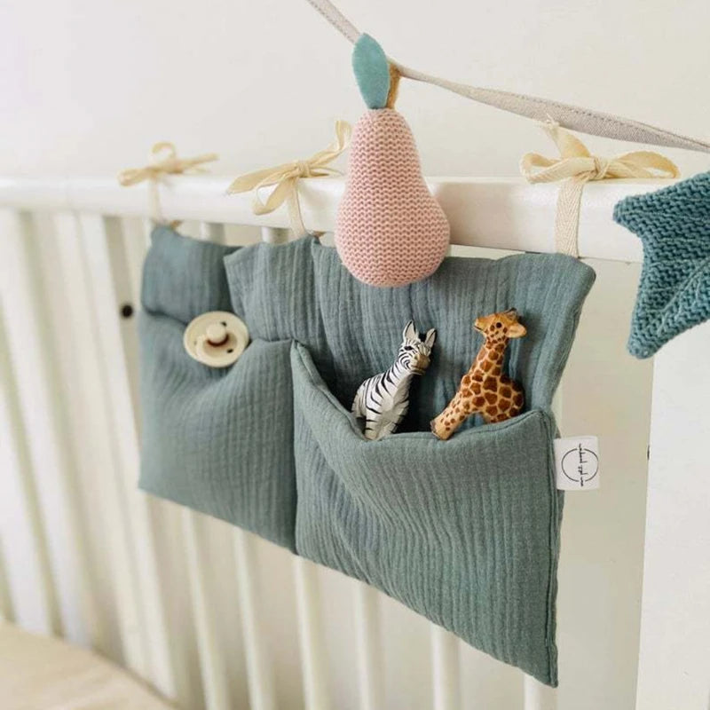 Baby Diaper Bag Multifunctional Crib Storage Bag Toddler Bed Headboard Organizer For Kids Baby Bedding Accessories Newborn