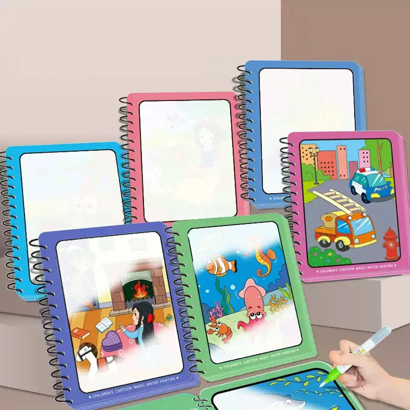 Coloring Books Baby Magic Water Book Montessori Educational Toys Children 1 Year Reusable Painting Kids Games