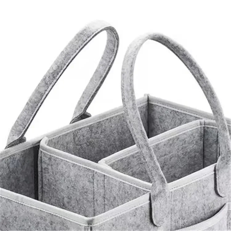 38*23*18cm Baby Diaper Caddy Organizer Portable Holder Bag for Changing Table and Car Nursery Essentials Storage Bins