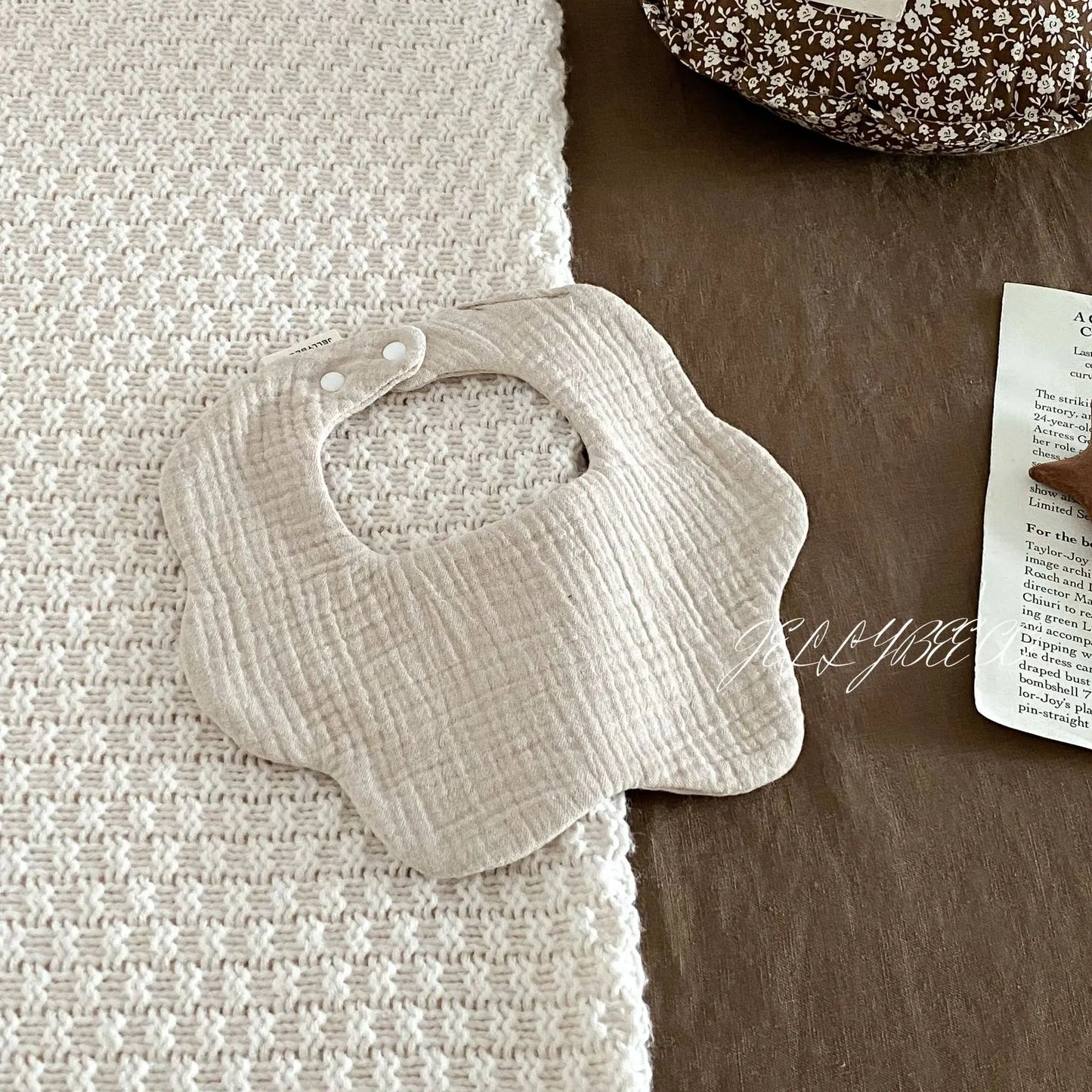Boys and Girls Pure Cotton Candy Muslim Comfortable Saliva bib Baby Solid Lace Saliva Towel Saliva Towel Baby Supplies