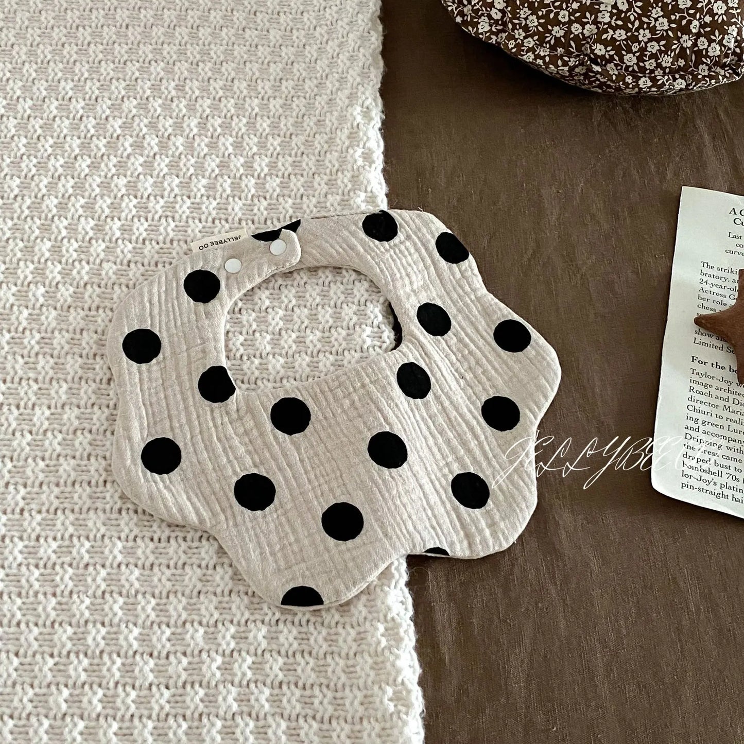 Boys and Girls Pure Cotton Candy Muslim Comfortable Saliva bib Baby Solid Lace Saliva Towel Saliva Towel Baby Supplies